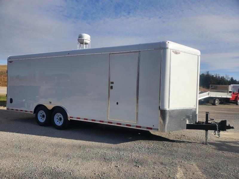 2023 H and H Trailer 8.5x22 HH Series Round Top VNose Enclosed Car