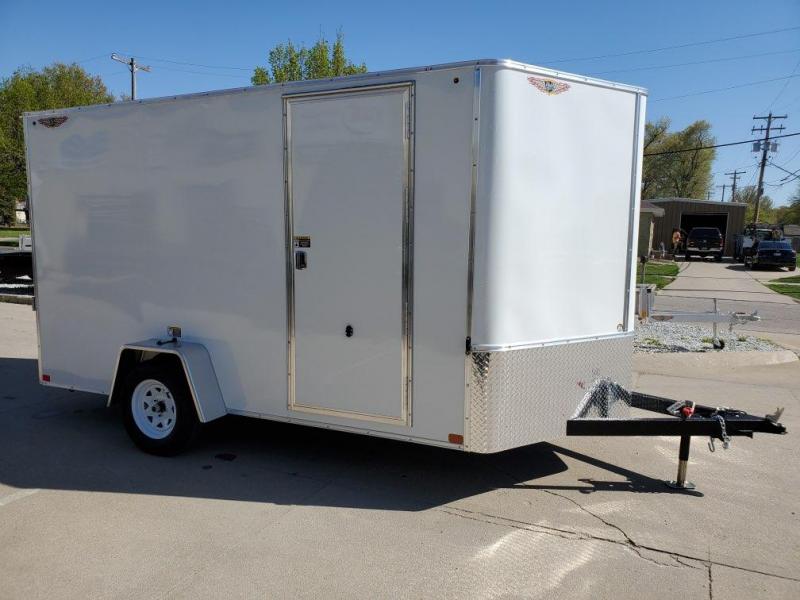 2021 H and H Trailer 7x12 Flat Top V-Nose Cargo 3.5K 2021 H and H Trailer 7x12 Flat Top V-Nose Cargo 3.5K