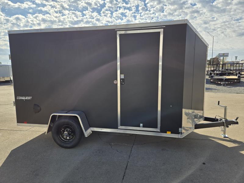 2025 Formula Trailers 6x12 Conquest Flat Top Sloped V-Nose Cargo / Enclosed Trailer 3K