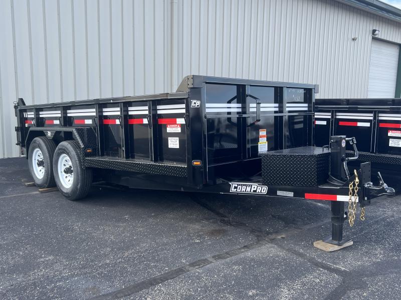 CornPro 6'9" x 14' 14K Low Profile Dump w/ Batter & Tarp Kit CornPro 6'9" x 14' 14K Low Profile Dump w/ Batter & Tarp Kit