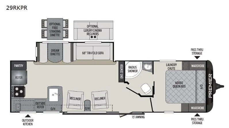 2019 Keystone RV premier 29rkpr