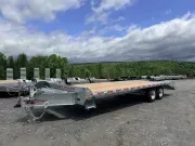 2026 Triumph 102" x 20' + 5' Galvanized 22,000lb GVWR Deckover Equipment Trailer w/ Lay Flat Ramps