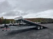 2027 Triumph 102" x 24' 16,000 LB GVWR GALVANIZED DECKOVER POWER TILT TRAILER w/ HYDRAULIC JACK!