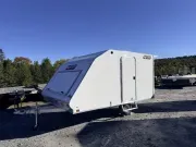2027 Nitro Trailers 101" x 12' Aluminum Hybrid 2-Place Snowmobile Trailer w/ Mats/Guides, Galvanized