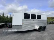 2027 Frontier Aluminum 3 - Horse Combo/Slant Load Horse Trailer w/ Front Tack Area