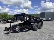 2027 Delco 5' x 10' 7,000lb GVWR Dump Trailer w/ Mesh Tarp & Ramps!