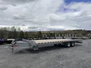2026 Triumph 102" x 20' + 5' Galvanized 14,000lb GVWR Deckover Equipment Trailer w/ Lay Flat Ramps