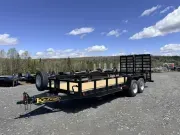 2026 Kaufman 7' x 20' Tandem Axle Utility Trailer w/ 17,000LB GVWR & Fork Holders!