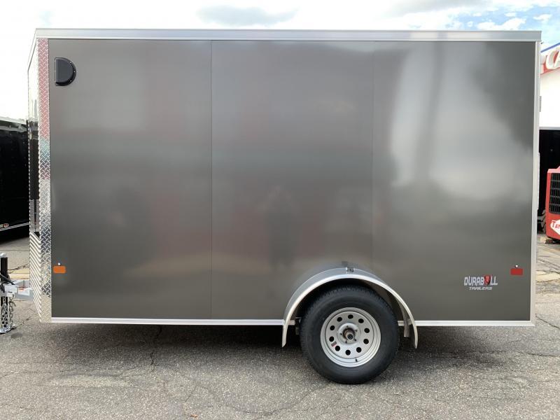 DuraBull 6 x 12 + 2' V Aluminum Enclosed Cargo Trailer w/ Ramp and Brakes DuraBull 6 x 12 + 2' V Aluminum Enclosed Cargo Trailer w/ Ramp and Brakes