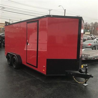 Covered Wagon Gold Series 7 x 16 + 2' V Enclosed Cargo Black Out Covered Wagon Gold Series 7 x 16 + 2' V Enclosed Cargo Black Out