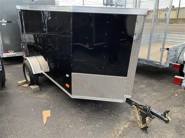 Covered Wagon Trailers 4 x 8 + 2 V Single Axle Enclosed Cargo Trailer ON ORDER Covered Wagon Trailers 4 x 8 + 2 V Single Axle Enclosed Cargo Trailer ON ORDER