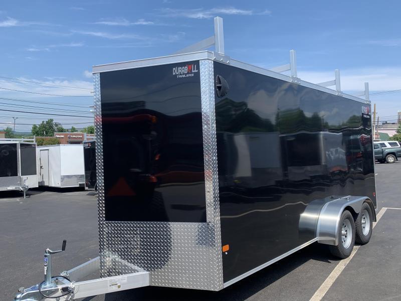 DuraBull 7 x 16 + 2' V Aluminum Contractor Trailer Ramp Door DuraBull 7 x 16 + 2' V Aluminum Contractor Trailer Ramp Door