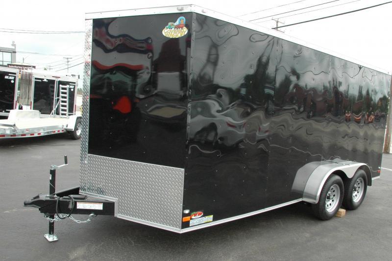 Covered Wagon 7 x 16 + 2' V Enclosed Cargo Trailer Covered Wagon 7 x 16 + 2' V Enclosed Cargo Trailer