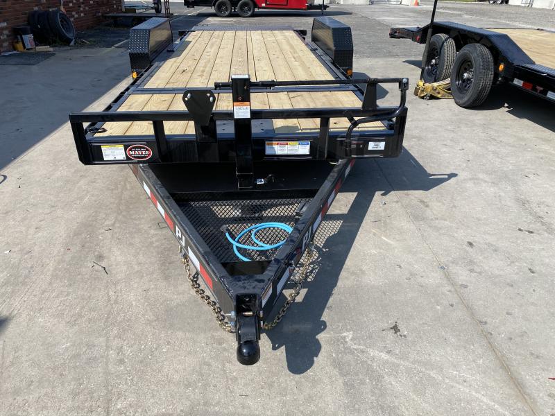 2021 PJ Trailers T6202 Equipment Trailer - 82x20 (4+16) TA Tilt - Torsion Axles - Plate for Winch - Roller on Front Deck for Winch Cable (GVW: 14000) 2021 PJ Trailers T6202 Equipment Trailer - 82x20 (4+16) TA Tilt - Torsion Axles - Plate for Winch - Roller on Front Deck for Winch Cable (GVW: 14000)