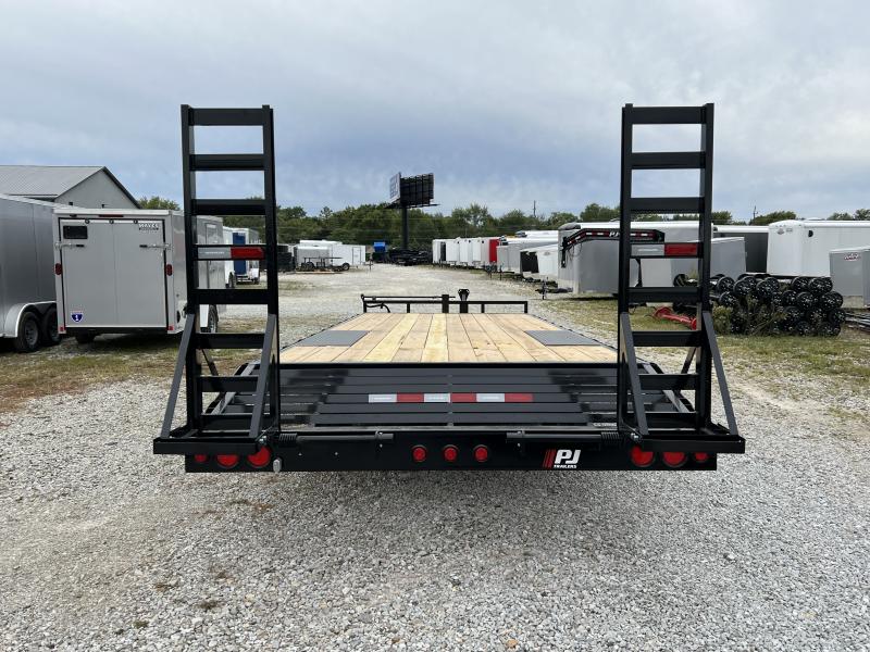 2023 PJ Trailers F8242 DECKOVER TRAILER 102X24 TA DOVETAIL W/FOLDUP