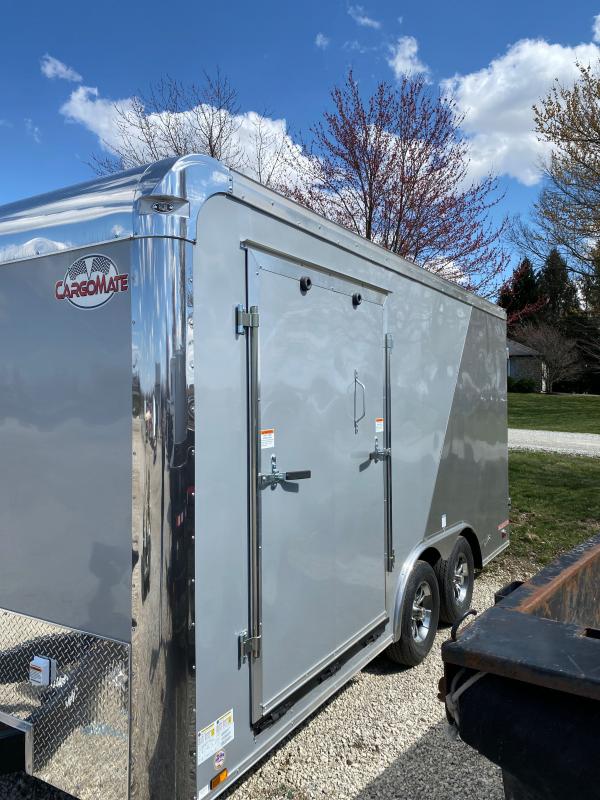2022 Cargo Mate EL8516TA2 Car / Racing Trailer - 8.5x16 TA - 6 Inch Additional Height - HD Cage Package - 110V Package - Side Ramp Door - Rear Double Door - E-Tracking (GVW 7000) 2022 Cargo Mate EL8516TA2 Car / Racing Trailer - 8.5x16 TA - 6 Inch Additional Height - HD Cage Package - 110V Package - Side Ramp Door - Rear Double Door - E-Tracking (GVW 7000)