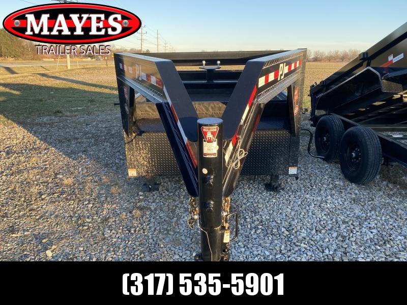 USED 2022 PJ Trailers 3D232 Gooseneck Dump Trailer 83x14 TA (GVW:15680) USED 2022 PJ Trailers 3D232 Gooseneck Dump Trailer 83x14 TA (GVW:15680)