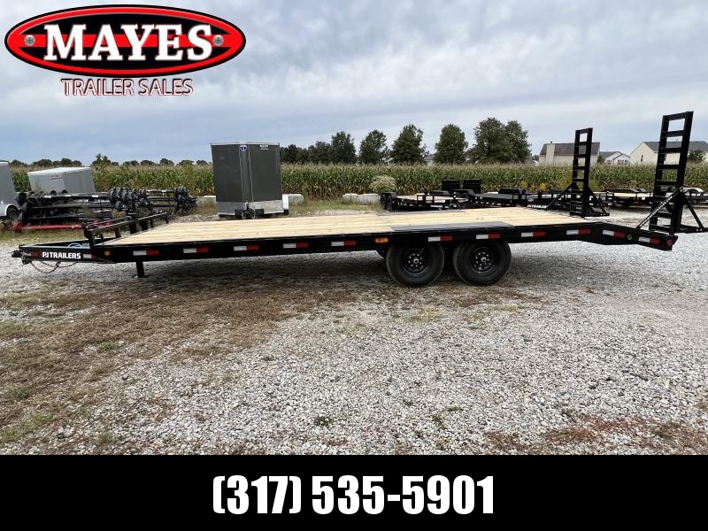 2023 PJ Trailers F8242 DECKOVER TRAILER 102X24 TA DOVETAIL W/FOLDUP RAMPS (GVW:14000) 2023 PJ Trailers F8242 DECKOVER TRAILER 102X24 TA DOVETAIL W/FOLDUP RAMPS (GVW:14000)