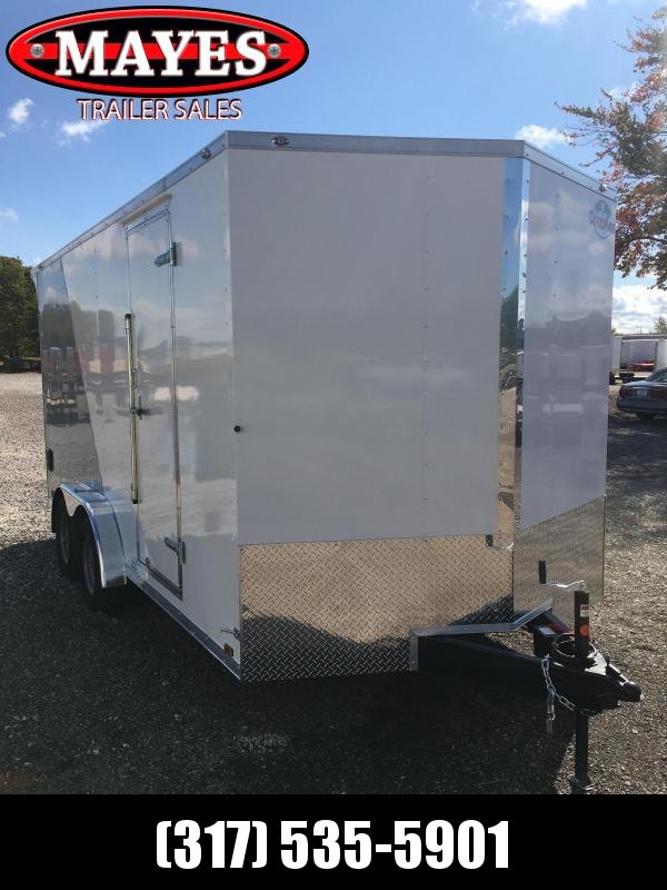 2021 Cargo Mate EHW716TA2 Enclosed Cargo Trailer - 7.5x16 TA - Two/Tone - Side by Side Package - 12 Inch Additional Height - Ramp Door - 7.5 Wide Body Design Upgrade - Rear Wing (GVW: 7000) 2021 Cargo Mate EHW716TA2 Enclosed Cargo Trailer - 7.5x16 TA - Two/Tone - Side by Side Package - 12 Inch Additional Height - Ramp Door - 7.5 Wide Body Design Upgrade - Rear Wing (GVW: 7000)