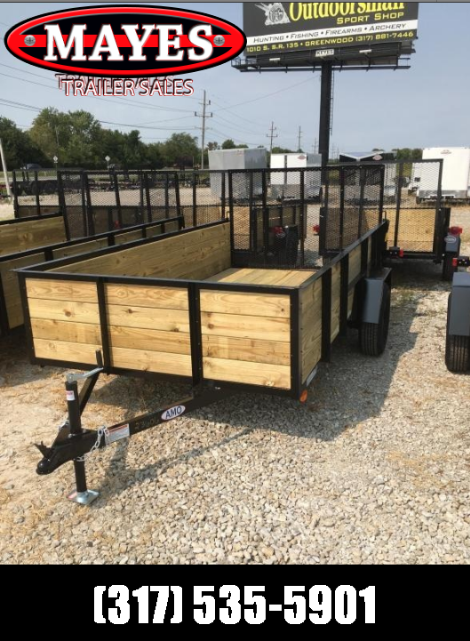 2022 American Manufacturing Operations (AMO) US121 Utility Trailer 76X12 SA WOOD SIDES (GVW:2990) 2022 American Manufacturing Operations (AMO) US121 Utility Trailer 76X12 SA WOOD SIDES (GVW:2990)