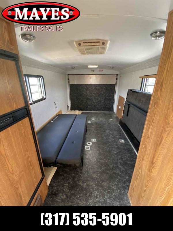 2003 Haulmark Unknown Enclosed Cargo Trailer - Toy Hauler - Drop Down Beds - New Awning - Refer - Roof Mount A/C - Furnace - Closet - Bathroom - Stove - D-Rings - Microwave (GVW: 9800) 2003 Haulmark Unknown Enclosed Cargo Trailer - Toy Hauler - Drop Down Beds - New Awning - Refer - Roof Mount A/C - Furnace - Closet - Bathroom - Stove - D-Rings - Microwave (GVW: 9800)