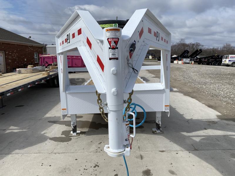 2020 83x40 (36.5+3.5) TA Gooseneck PJ Trailers C8403 8 Inch Channel Equipment Trailer - Oil Bath Axles - Tool Box - Monster Ramps (GVW: 24000) 2020 83x40 (36.5+3.5) TA Gooseneck PJ Trailers C8403 8 Inch Channel Equipment Trailer - Oil Bath Axles - Tool Box - Monster Ramps (GVW: 24000)