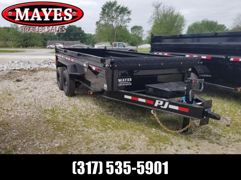 2022 PJ Trailers 1D212 Dump Trailer - 83X16 TA Low Pro Dump - Scissor Hoist - Tarp Kit - 8K Oil Bath Axles - Split/Spread Gate (GVW: 16000) 2022 PJ Trailers 1D212 Dump Trailer - 83X16 TA Low Pro Dump - Scissor Hoist - Tarp Kit - 8K Oil Bath Axles - Split/Spread Gate (GVW: 16000)