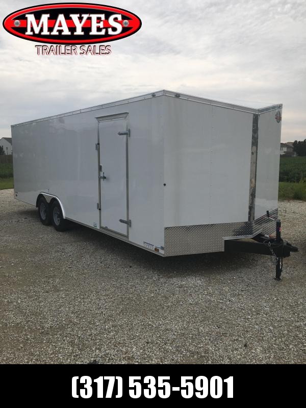2021 Cargo Mate EHW8.524TA3 Enclosed Cargo Trailer - 102x24 - Ramp Door - Additional Floor Crossmembers - D-Rings - Slant V-Nose (GVW: 9800) 2021 Cargo Mate EHW8.524TA3 Enclosed Cargo Trailer - 102x24 - Ramp Door - Additional Floor Crossmembers - D-Rings - Slant V-Nose (GVW: 9800)