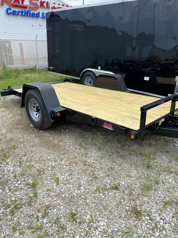 2021 BB UT6X14NRT7E Utility Tilt Trailer 6x14 (12+2) SA 7K Drop Axle Dovetail DRings