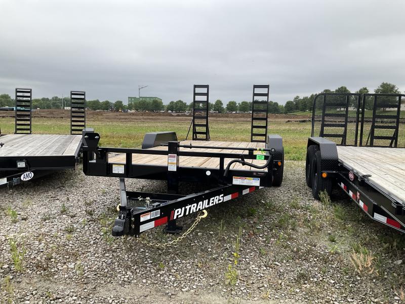 2023 PJ Trailers CC202 Equipment Trailer 83X20 TA DOVETAIL W/ FOLD UP