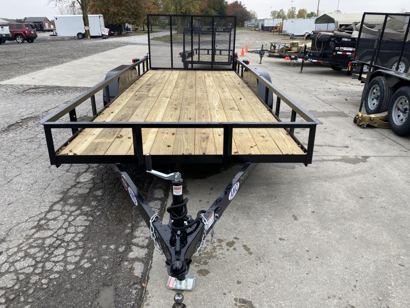 2021 American Manufacturing Operations (AMO) UT182 Utility Trailer - 82x18 TAUT - Tailgate - Electric Brakes - Wrapped Tongue - 7 Way Plug (GVW: 7000) 2021 American Manufacturing Operations (AMO) UT182 Utility Trailer - 82x18 TAUT - Tailgate - Electric Brakes - Wrapped Tongue - 7 Way Plug (GVW: 7000)