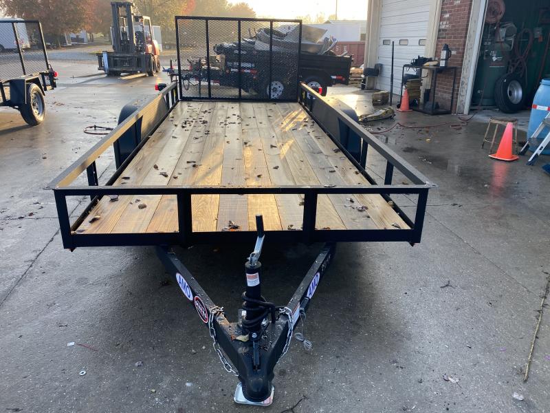 2021 American Manufacturing Operations (AMO) UT162 Utility Trailer - 76x16 TAUT - Tailgate - Electric Brakes (GVW: 7000) 2021 American Manufacturing Operations (AMO) UT162 Utility Trailer - 76x16 TAUT - Tailgate - Electric Brakes (GVW: 7000)