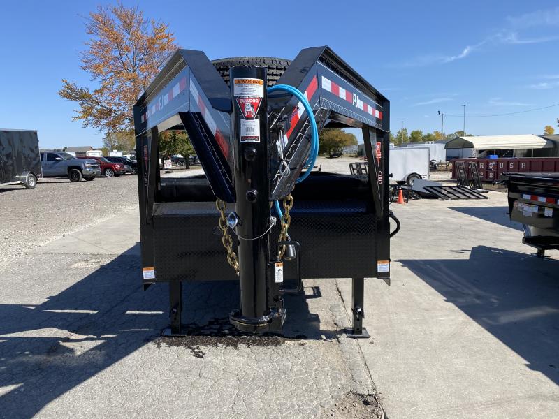 2021 PJ Trailers DL162 Dump Trailer - 83x16 TA Low Pro Gooseneck Dump - Split/Spread Gate - Tarp Kit - Spring Suspension (GVW: 14000) 2021 PJ Trailers DL162 Dump Trailer - 83x16 TA Low Pro Gooseneck Dump - Split/Spread Gate - Tarp Kit - Spring Suspension (GVW: 14000)
