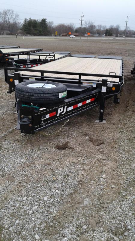 2019 102x25(20+5) PJ Trailers FS252 Trailer - w/ 2 Flip-over Monster Ramps (GVW: 16000) *Pintle* 2019 102x25(20+5) PJ Trailers FS252 Trailer - w/ 2 Flip-over Monster Ramps (GVW: 16000) *Pintle*