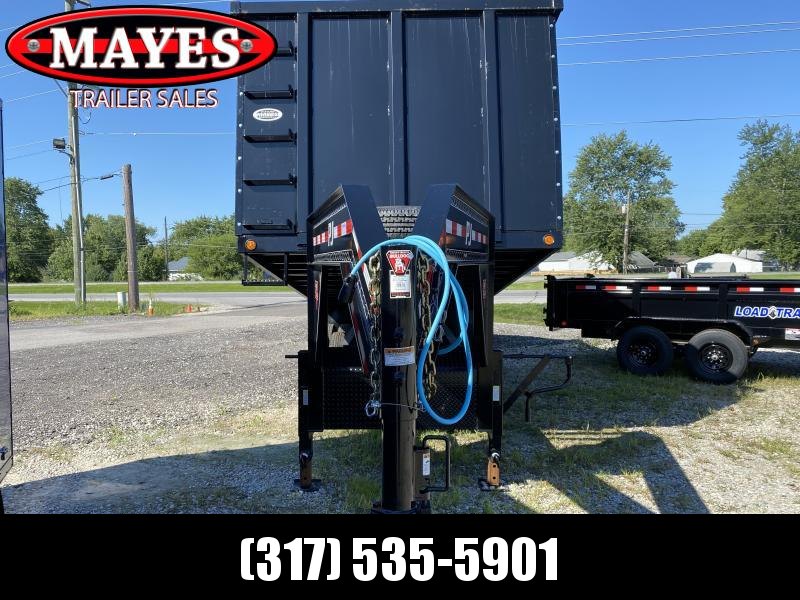 2020 83x20 TA Dual Gooseneck PJ Trailers DD202 Dump Trailer - Split/Spread Gate - Tarp Kit - 6 Foot Sides (GVW: 25000) 2020 83x20 TA Dual Gooseneck PJ Trailers DD202 Dump Trailer - Split/Spread Gate - Tarp Kit - 6 Foot Sides (GVW: 25000)