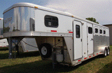 2003 Exiss 4 Horse Trailer w/ 7' SW Living Quarters 2003 Exiss 4 Horse Trailer w/ 7' SW Living Quarters