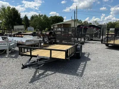 2026 Quality Trailers 77"x12' 2990# B-3.5K-12-6P W/ ATV sideload