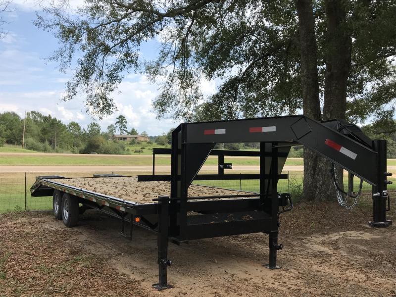2020 C&W Trailers 102"X25' Gooseneck Flatbed Trailer TBJ Trailers and Portable Buildings
