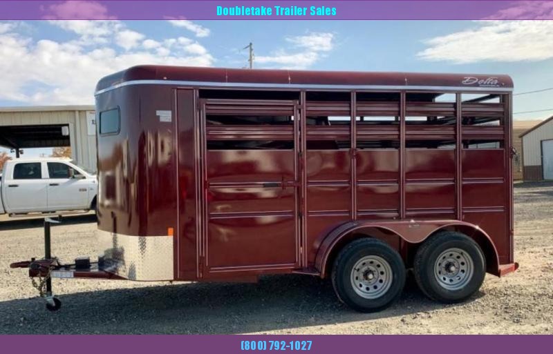 2023 Delta Manufacturing 500 2 Horse Stock / Stock Combo Trailer 2023 Delta Manufacturing 500 2 Horse Stock / Stock Combo Trailer