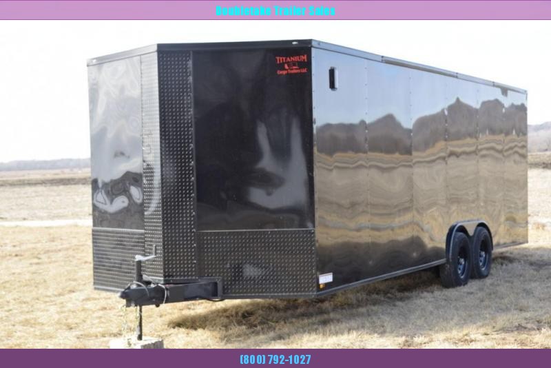 2023 Titanium Titanium 8.5x24 Black Enclosed Car Trailer 2023 Titanium Titanium 8.5x24 Black Enclosed Car Trailer