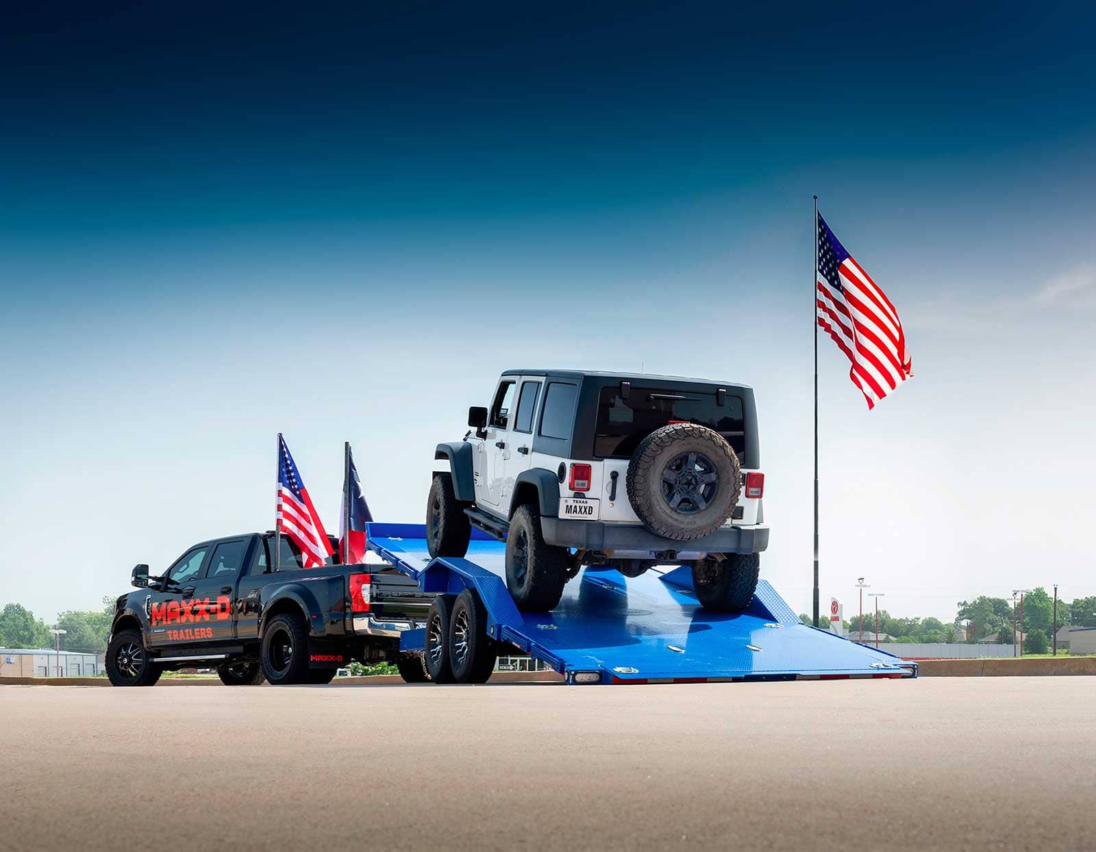 T5X 10K Power Tilt Car Hauler B & M Motorsports Trailer Sales