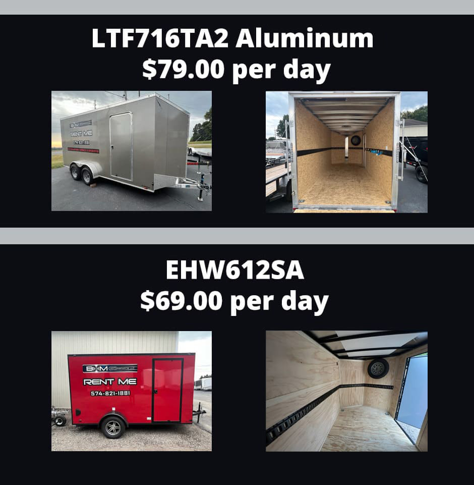 Trailer Rentals B & M Motorsports Trailer Sales & Service in