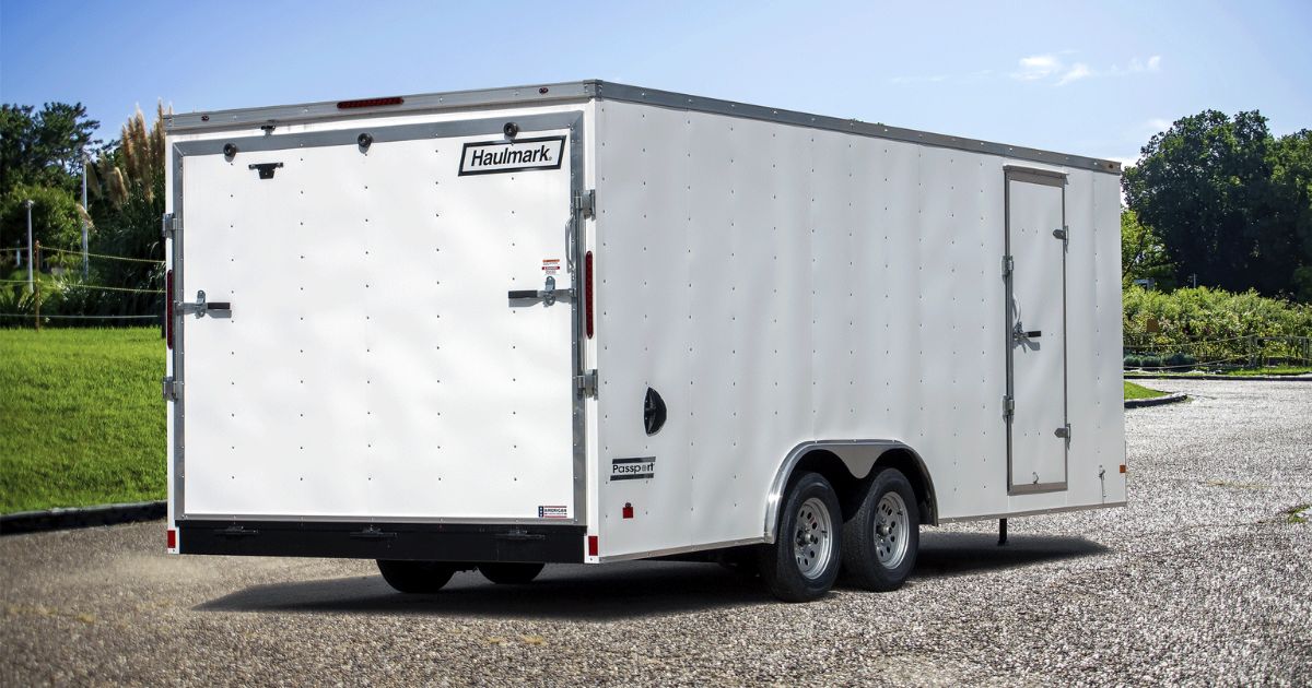 A white cargo trailer that is a 2023 model. " width="1200" height="630