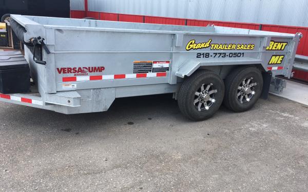 RENTAL 7X14 DUMP TRAILER W/SLIDE-IN-RAMPS 14000 GVWR $90/DAY
