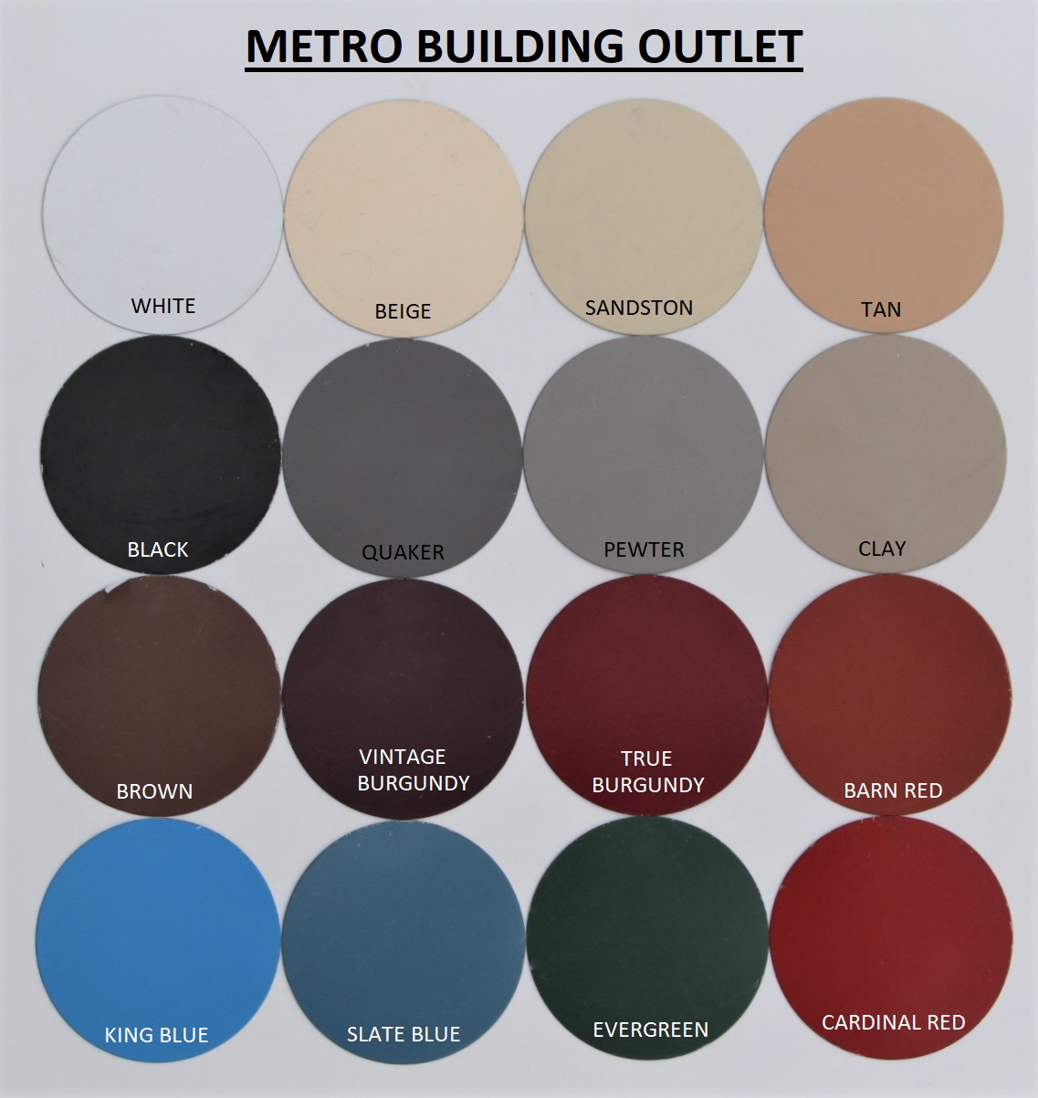COLOR CHARTS | Garages, Barns, Portable Storage Buildings 