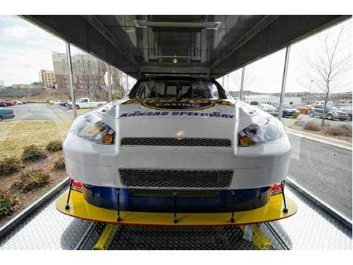 Interior of Acrylic Sided Show Trailer