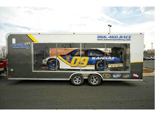 Enclosed Car Hauler with Acrylic Sides