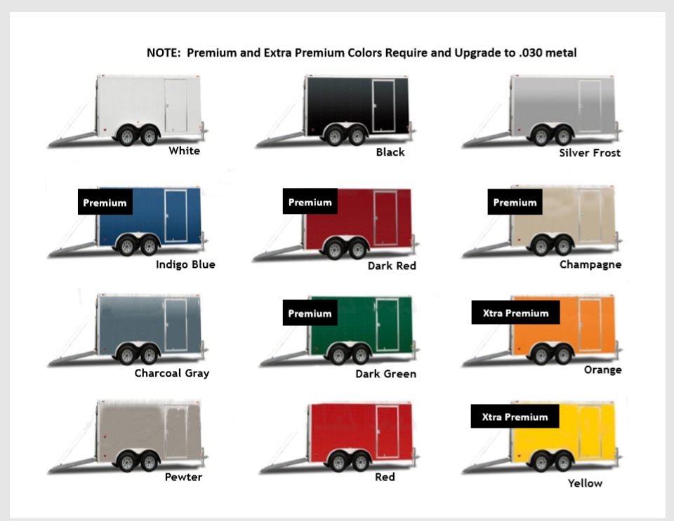 Trailer Color Options