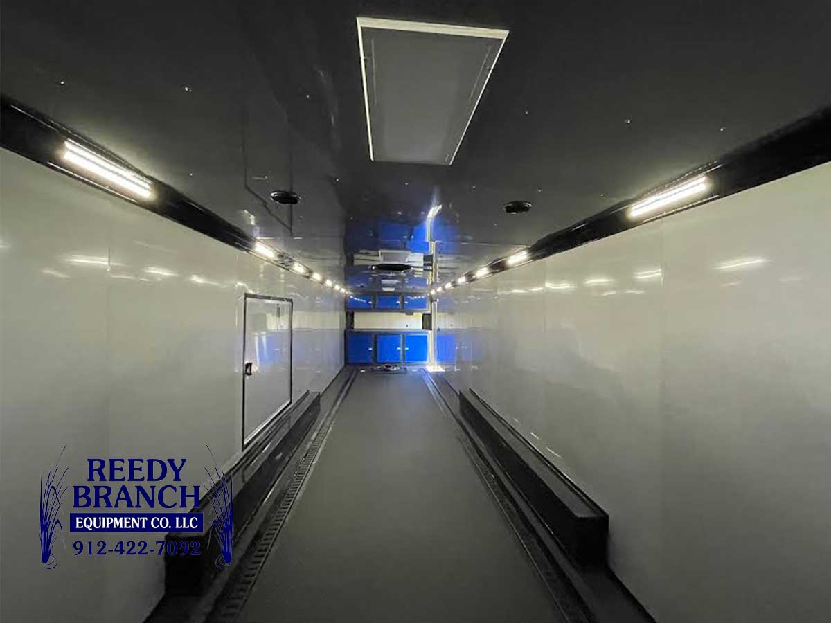 Interior race car trailers 