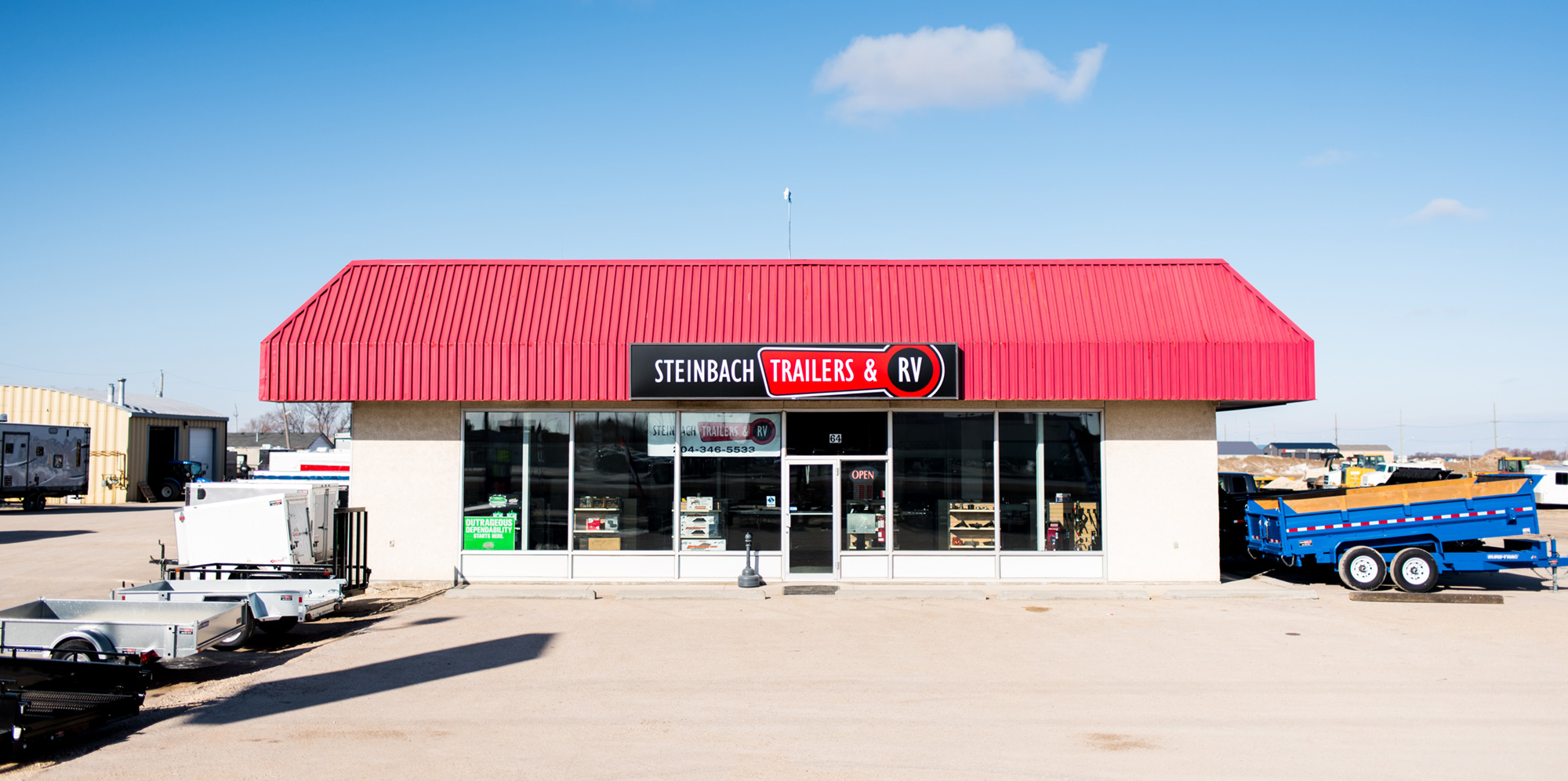 Steinbach Trailers & RV – Store Front Steinbach Trailers & RV – Store Front